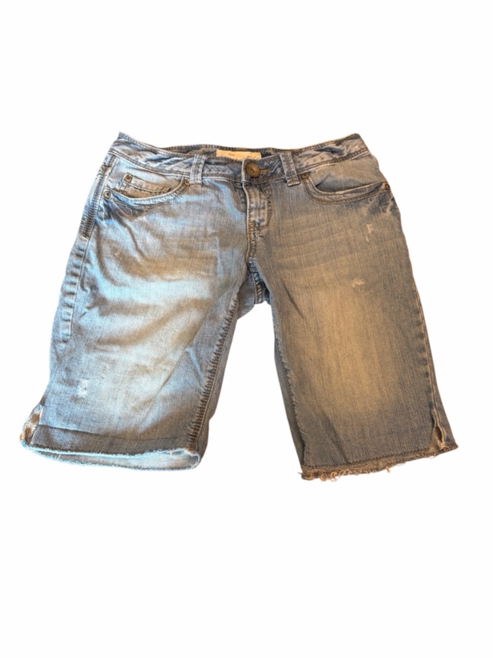 Aeropostale Distressed Denim Cutoff Shorts Y2K Light Wash Juniors 5/6